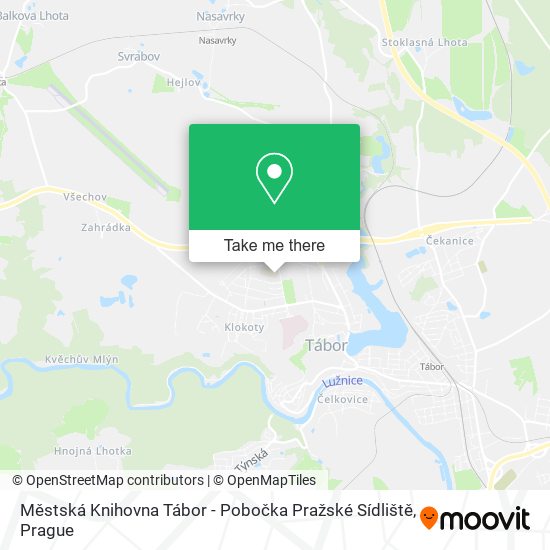 Městská Knihovna Tábor - Pobočka Pražské Sídliště map