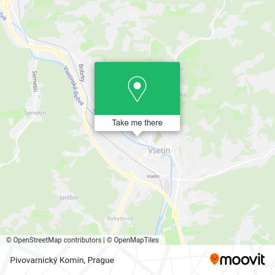 Pivovarnický Komín map