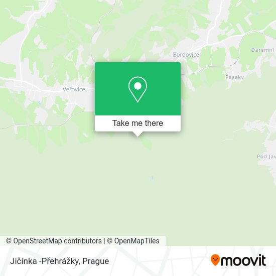 Jičínka -Přehrážky map