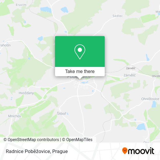 Radnice Poběžovice map