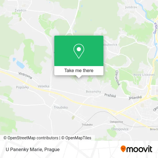 Карта U Panenky Marie