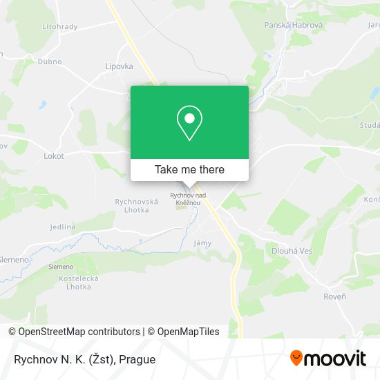 Rychnov N. K. (Žst) map