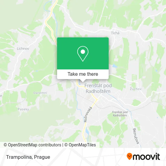 Trampolína map