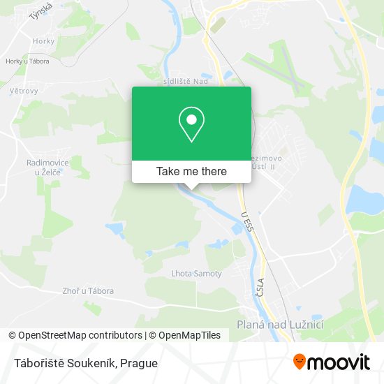 Tábořiště Soukeník map