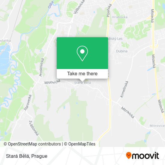 Stará Bělá map