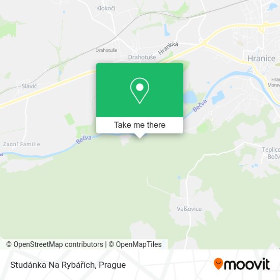 Studánka Na Rybářích map