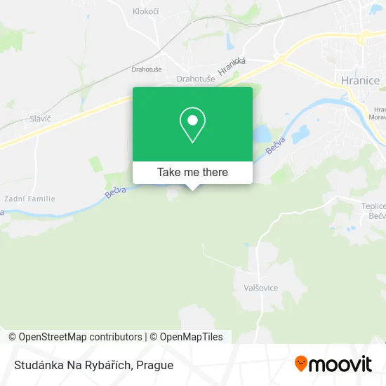 Карта Studánka Na Rybářích