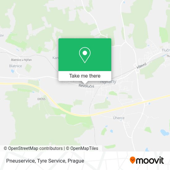 Pneuservice, Tyre Service map