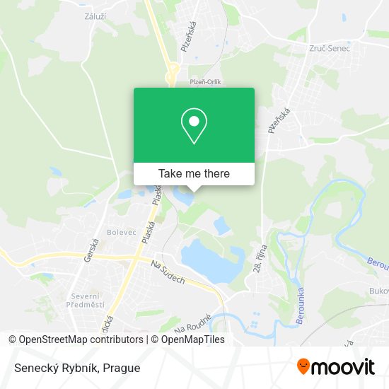 Senecký Rybník map