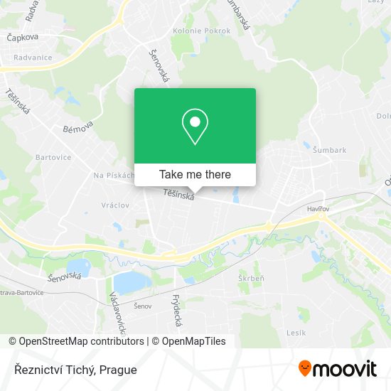 Řeznictví Tichý map