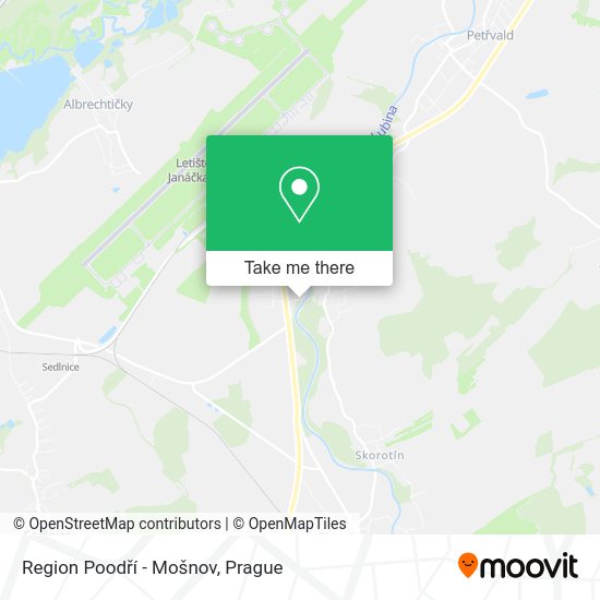 Region Poodří - Mošnov map