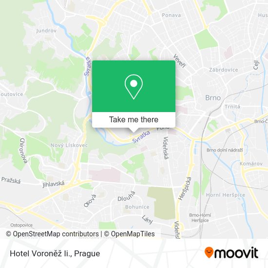 Hotel Voroněž Ii. map