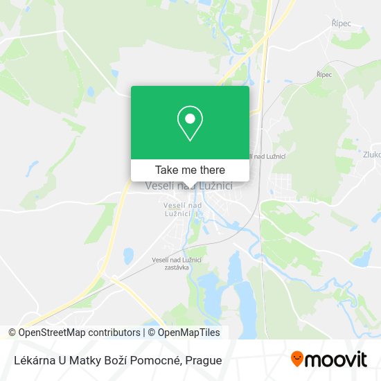 Lékárna U Matky Boží Pomocné map