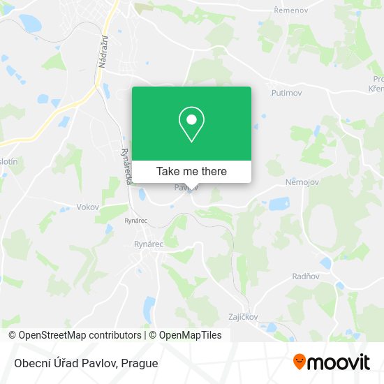 Obecní Úřad Pavlov map