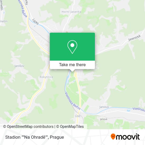 Stadion ""Na Ohradě"" map