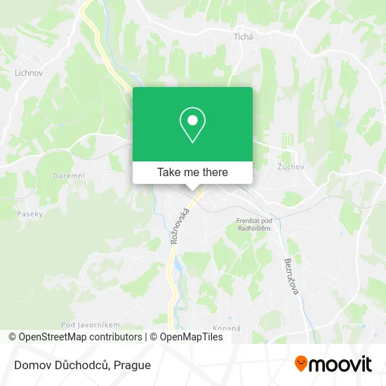 Карта Domov Důchodců