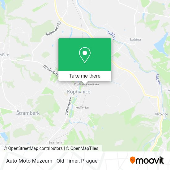 Auto Moto Muzeum - Old Timer map