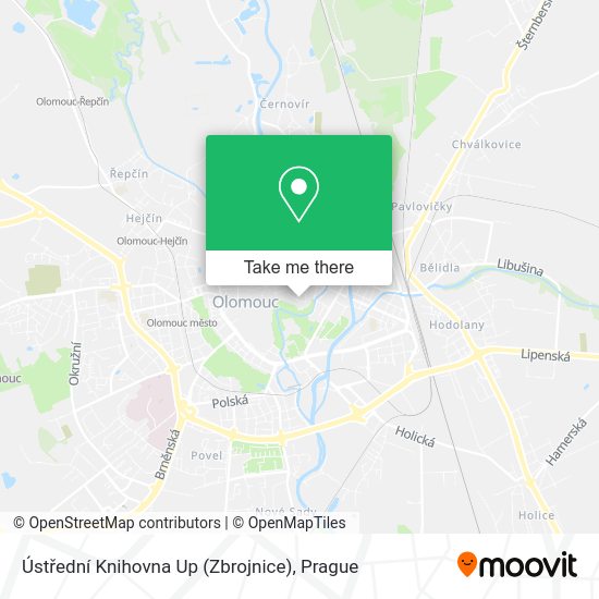 Ústřední Knihovna Up (Zbrojnice) map