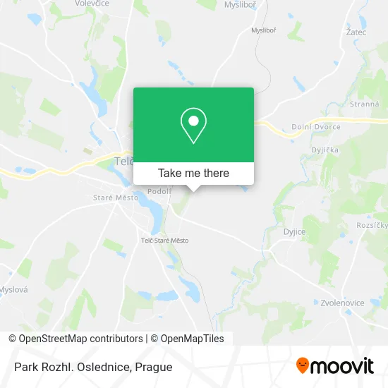 Карта Park Rozhl. Oslednice