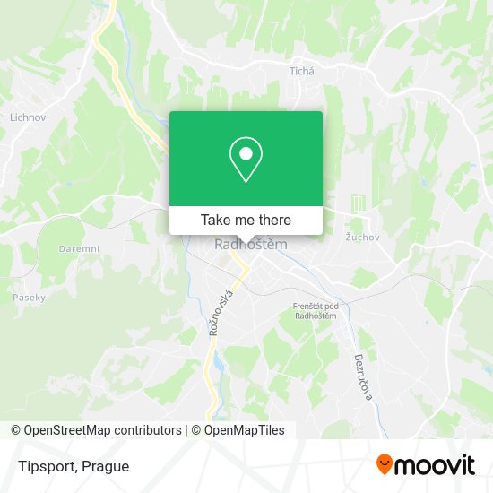 Tipsport map