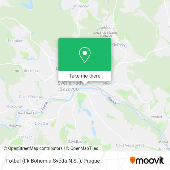 Fotbal (Fk Bohemia Světlá N.S. ) map