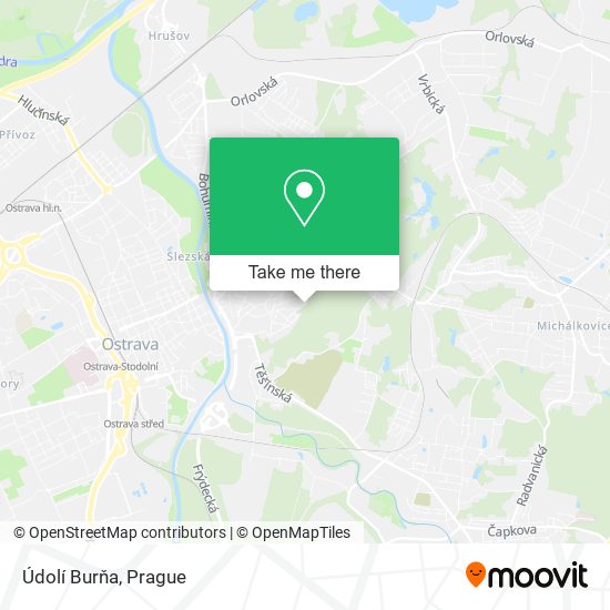 Údolí Burňa map