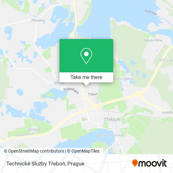 Technické Služby Třeboň map