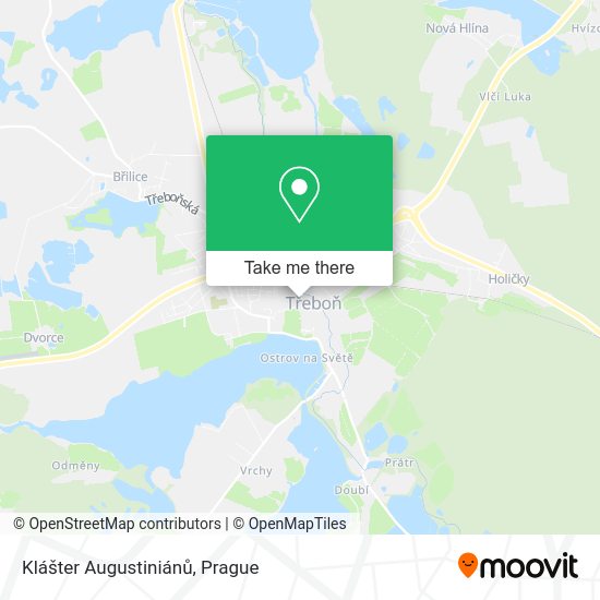 Klášter Augustiniánů map