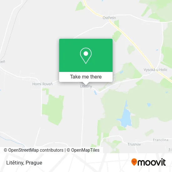 Карта Litětiny