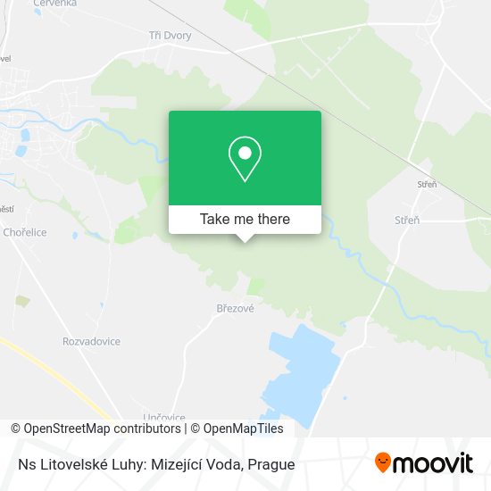 Ns Litovelské Luhy: Mizející Voda map