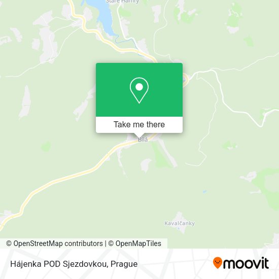 Карта Hájenka POD Sjezdovkou