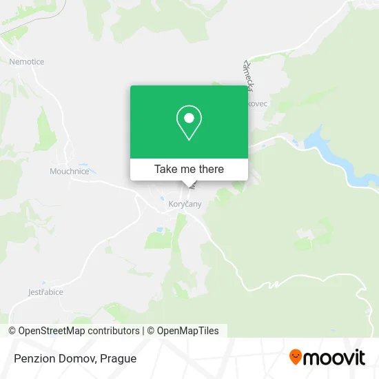 Карта Penzion Domov