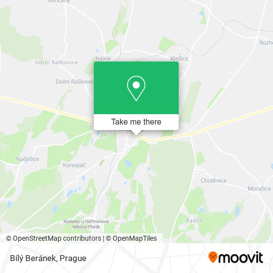 Bílý Beránek map