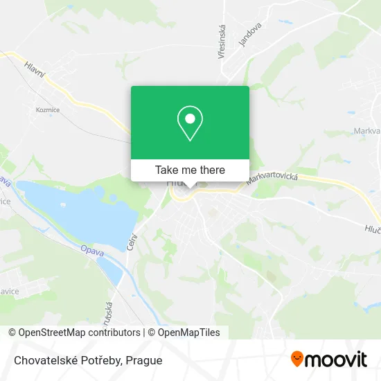 Карта Chovatelské Potřeby