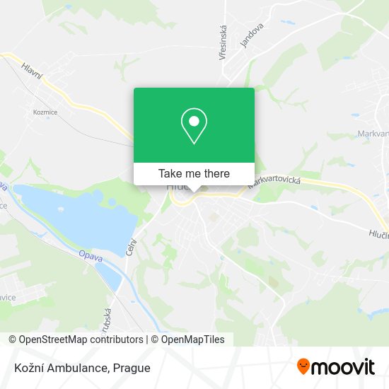 Kožní Ambulance map