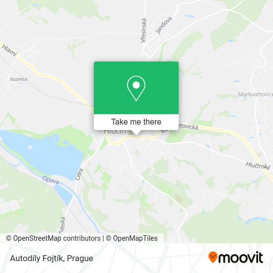 Autodíly Fojtík map