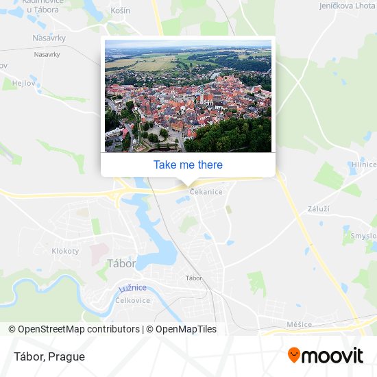 Tábor map