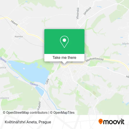 Květinářství Aneta map