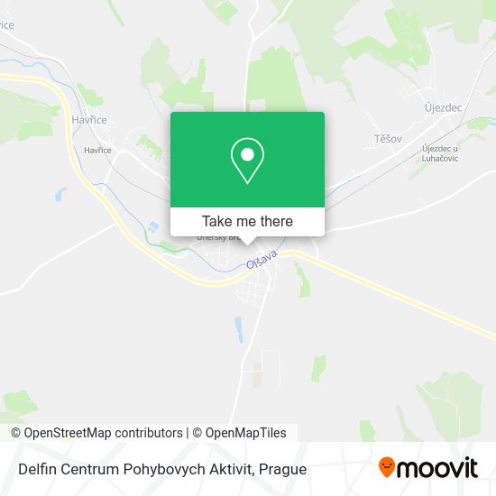 Карта Delfin Centrum Pohybovych Aktivit