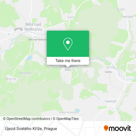Újezd Svatého Kříže map