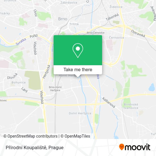 Přírodní Koupaliště map