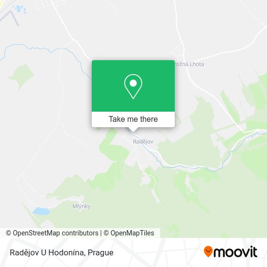 Radějov U Hodonína map