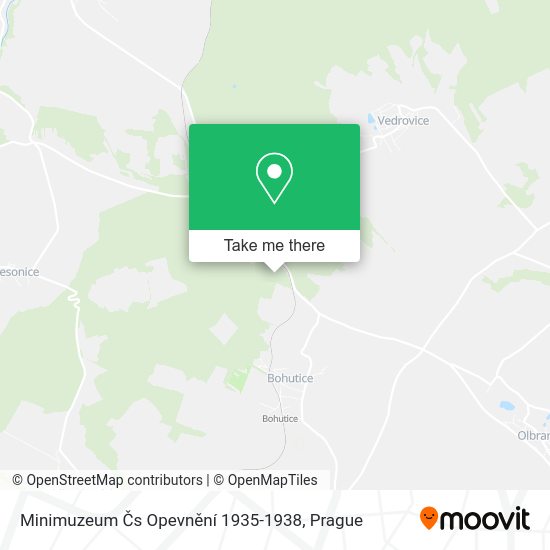Minimuzeum Čs Opevnění 1935-1938 map