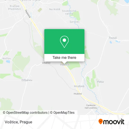 Карта Voštice
