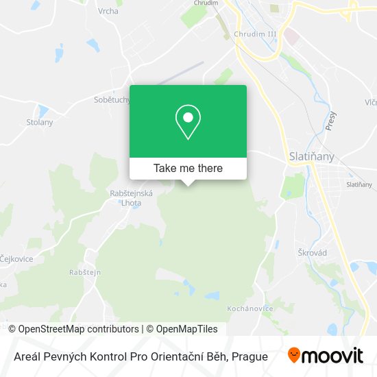 Areál Pevných Kontrol Pro Orientační Běh map