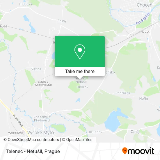 Карта Telenec - Netušil