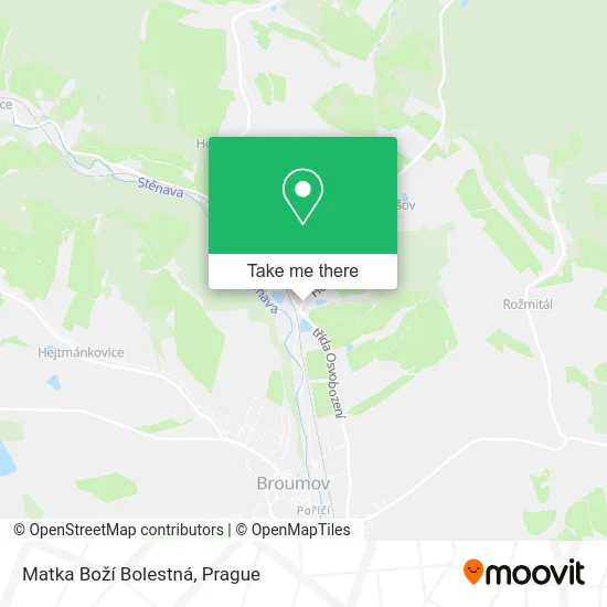 Карта Matka Boží Bolestná