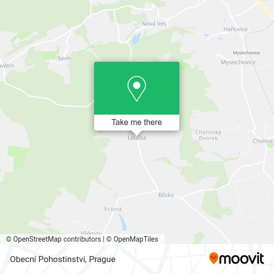 Obecní Pohostinství map