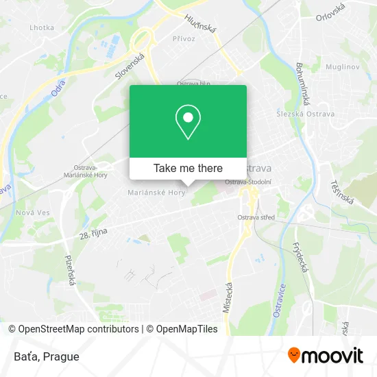 Карта Baťa