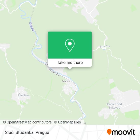 Slučí Studánka map